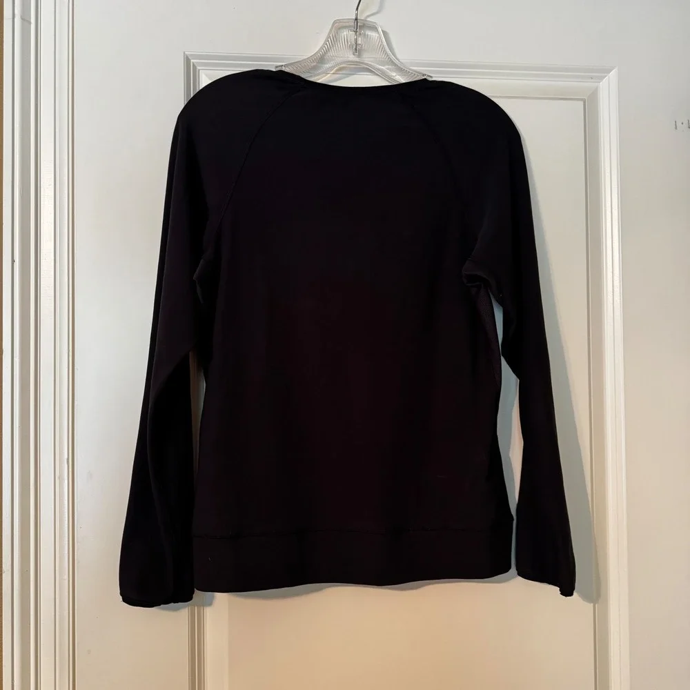 Nike Dri-FIT Women's Medium Black Long Sleeve Athletic Running Workout Top M